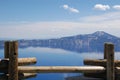 Crater Lake View from Observation Deck Royalty Free Stock Photo