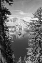 Crater Lake and Wizard island scenic view Royalty Free Stock Photo