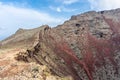 The crater of Monte Corona Volcano in Lanzarote, Canary Islands,  Spain Royalty Free Stock Photo