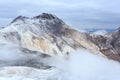 Crater of Mount Aragats, northern summit, at 4,090 m , Armenia