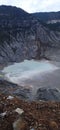 the crater of Mount Tangkuban Perahu from the eruption of 1896 Royalty Free Stock Photo