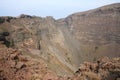 Crater in the mount Vesuvius near Naples, Italy Royalty Free Stock Photo