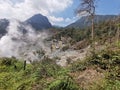 Crater mountain in Indonesia