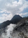 Crater mountain in Indonesia