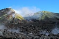 The crater of Mt Etna