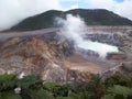 Crater of the Poas Volcano Costa Rica Royalty Free Stock Photo