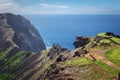 Crater of the Rano Kau volcano, Easter island, Chile Royalty Free Stock Photo