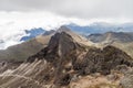 Crater rim of Rucu Pichincha volcano