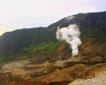 Crater Steam Papandayan Mountain Royalty Free Stock Photo