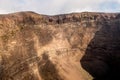 Vesuvio national park, Naples, Italy: crater of Vesuvius volcano Royalty Free Stock Photo