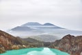 Crater of the volcano Ijen.