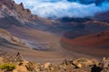 The Crater of a Volcano Royalty Free Stock Photo
