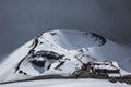 Crateri Silvestri on mount Etna with snow