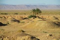 Craters in desert