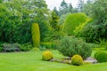 Crathes gardens scotland in summer an open-air living room Royalty Free Stock Photo