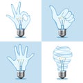 Crative light bulb collection