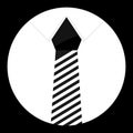 Cravat icon monochrome vector Royalty Free Stock Photo