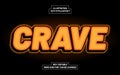 Crave 3D Bold Text Style Effect