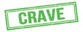 CRAVE text on green grungy vintage stamp