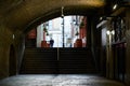 Craven Passage in London, and underground arched victorian street Royalty Free Stock Photo