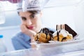 Craving sweet food Royalty Free Stock Photo