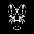 Craw fish it is icon . Royalty Free Stock Photo