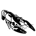 Crawfish vector eps Hand drawn, Vector, Eps, Logo, Icon, crafteroks, silhouette Illustration for different uses Royalty Free Stock Photo