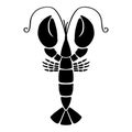 Crawfish vector eps Hand drawn, Vector, Eps, Logo, Icon, crafteroks, silhouette Illustration for different uses Royalty Free Stock Photo
