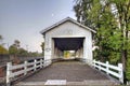 Crawfordsville Covered Bridge of Oregon Royalty Free Stock Photo