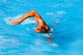 Crawl style swim Royalty Free Stock Photo