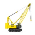 Crawler Crane Isolated Royalty Free Stock Photo