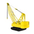 Crawler Crane Isolated Royalty Free Stock Photo