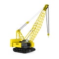 Crawler Crane Isolated Royalty Free Stock Photo