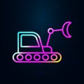 Crawler crane nolan icon. Simple thin line, outline vector of consruction machinery icons for ui and ux, website or mobile