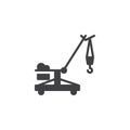 Crawler Crane vector icon