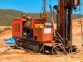 Crawler drilling rigs perform engineering and geological surveys