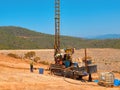 Crawler drilling rigs perform engineering and geological surveys