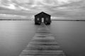 Crawley Edge Boatshed in Australia Royalty Free Stock Photo