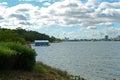 The Blue Boat House Royalty Free Stock Photo