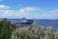 The Blue Boat House Royalty Free Stock Photo