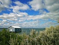 The Blue Boat House Royalty Free Stock Photo