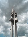 Crawling Babies Sculptures by David CernÃ½ - Å½iÅ¾kov Television Tower, Prague Royalty Free Stock Photo