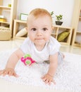 Crawling Baby Boy Royalty Free Stock Photo