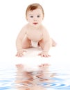 Crawling baby boy Royalty Free Stock Photo