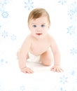 Crawling baby boy Royalty Free Stock Photo