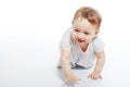 Crawling baby girl Royalty Free Stock Photo