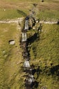 Cray Falls Wharfedale North Yorkshire from above Royalty Free Stock Photo