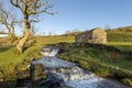 Cray Lower Falls Wharfedale North Yorkshire Royalty Free Stock Photo