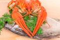 Crayfish and fish for Beer Royalty Free Stock Photo
