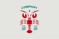 Crayfish vector logo EPS 10 File